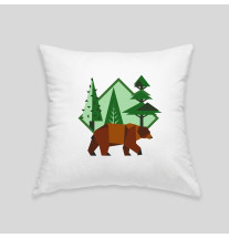 Coussin ours brun